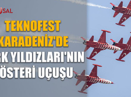 Teknofest Karadeniz'de Türk Yıldızları'nın gösteri uçuşu